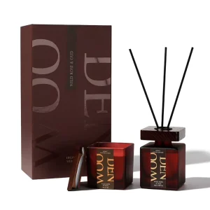 Private Label Long Lasting Home Fragrance Aromatherapy Gifts Wild Rose Oud Reed Diffuser Gift Set