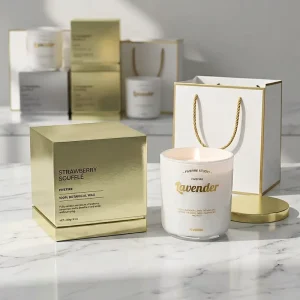 Private Label Luxury Candle Scented Gift Set Packaging Box With Bag