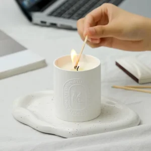 Private Label Luxury Candle Scented Large Ceramic Jar Gift Birthday Candles Home Fragrance Scented Candles