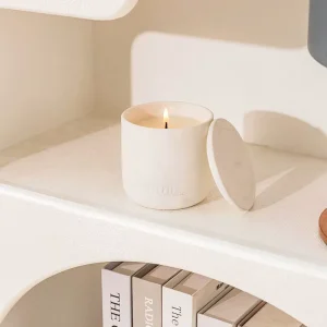 Private Label Luxury White Ceramic Scented Candles for Holiday Occasions for Thanksgiving Diwali Easter Ramadan Customizable