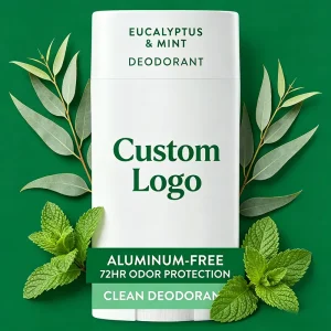 Private Label Men Premium Antiperspirant Roll On Deodorant Stick 72 Hour Sweat Odor Protection Dry Feel Fresh Eucalyptus Mint