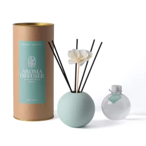 Private Label Morandi Cylinder Packaging Bulk Home Fragrance Scented Reed Diffuser for E-commerce Stores