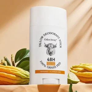 Private Label Natural Herbal Oem Long Lasting Fragrance Unisex Underarm Antiperspirant Beef Tallow Roll On Deodorant Stick
