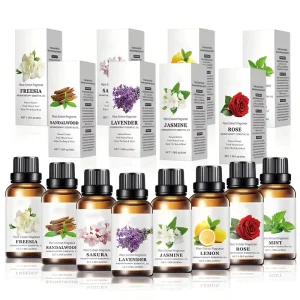 Private Label Organic Aromatherapy Oil Diffuser Natural Essential Oil Gift Set Perfume Fragrance Oil Bulk