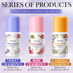 Private Label Plant Floral Flavor Multi effect Deodorant Freshen Roll on Long Lasting Dryness Antiperspirant OEM Custom Service