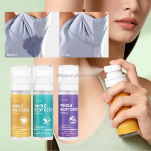 Private Label Removing Body Sweat Odor Fragrance Deodorant Spray for Body Fresh Underarm Deodorant Long Lasting Body Deo Spray