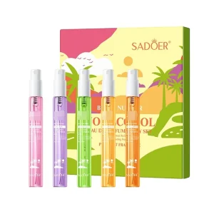 Private Label SADOER Alcohol Free Body Perfume Spray Set 10ml Elegant Refreshing Long Lasting Fragrance Freshen Odor OEM Service