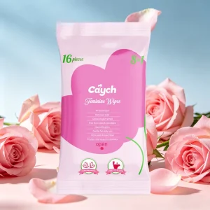 Private Label Single Sachet Organic Feminine Hygiene Intimate Vaginal Wipes Disposable Wet Wipes