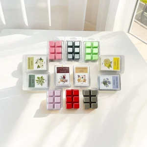 Private Label Soy Wax Handmade Luxurious Long lasting Aromatherapy Scented Wax Melts Cube Packaging for Holiday Diwali