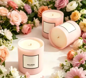Private Label Soy Wax Materials Luxury Scent Candle Luxe 3 Pack Scented Candles Gift Set