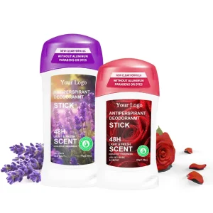 Private Label Women Natural Aluminum Paraben Free Underarm Sweat Deodorant Stick Solid Antiperspirant Deodorant Roll on