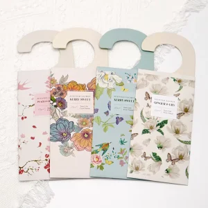 Private logo Strong Fragrance Wardrobe Scented Sachet Fragrance Paper Inside