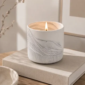 Professional Aromatherapy Ceramic Candle Luxury Scented Soy Wax Candles in Ceramic Jar for Supermarket Chains