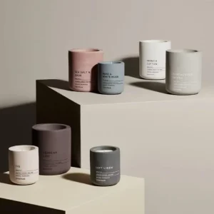 Professional OEM Vendor Matte Cement Cup Oem Candle Manufacturer Custom Scent Custom Scented Candles Low MOQ Bulk Shipment