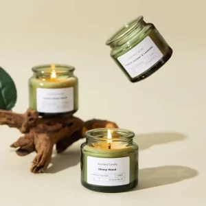 Promotional Durable Handmade Aromatherapy Soy Wax Cylindrical Floral Scented Candle for Valentine’s Day & Holiday