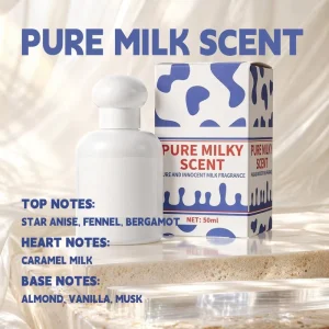 Pure Creamy Milk Perfume for Unisex Perfume Natural Skin Like Scent Fresh Long Lasting Niche Gourmand Fragrance