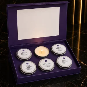 Pure Natural 70g Aromatherapy Candle 6 piece Gift Set Customized Gift