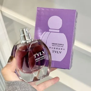 Purple Perfume, Floral and Fruity Fragrance with a Fresh and Long-lasting Scent, Light Fragrance Perfume, Glass Bottle Perfume