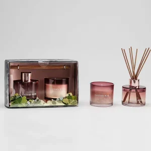 RAINCOAST High End 100ML+100G Glass Gift Set Reed Diffuser & Body Candle for Bars Long Shape Christmas Occasion New Condition