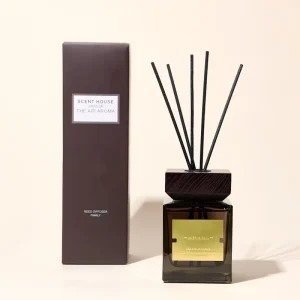 RU AIR Square Glass for Reed Diffuser Set Eastern Flavor Perfume Air Fresheners Aromatherapy Spot Supplies with Oil Material