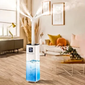 RUNAL H790 High Power Water Double Nozzle Spray Mist Tower 15L Smart Ultrasonic Humidifier Aromatherapy for Large Rooms Plants