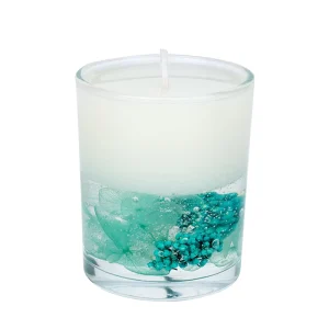 Real Flower Jelly Wax Candles Essential Oil Fragrance Candle for Christmas Gift Box Crystal Cup Wax