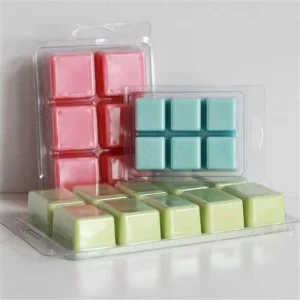 Recyclable Corn Clamshell Packaging Wax Melt Candle Wax Melts Clamshell Packaging Frosted Wax Melts Bee Clam Shell