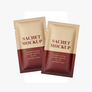 Recyclable Custom Printed PE Zipper Top Sample Sachet Pouch Skin Care Mini Shampoo Packaging Bag