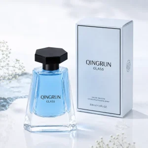 Recyclable Environmental New Design 30ml Clear Pyramidal Spray Glass Perfume Bottle With Pump Sprayer with Customized Box