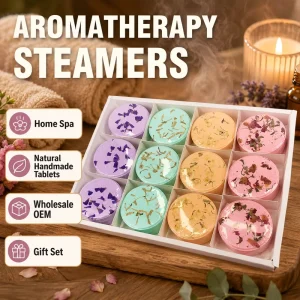 Relaxation Home Spa Shower Fizzers Melts Vapor Gift Aromatherapy Steamers Natural Handmade Tablets OEM