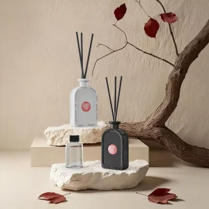 Relaxlines Custom Flameless Ceramic Bottle Home Fragrance Reed Stick Diffuser Aroma Air Fresheners Reed Diffuser with Sticks