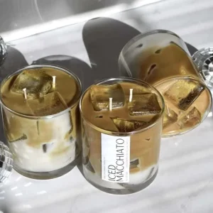 Reliable OEM Factory Iced Coffee Gel Glass Candle Manufacturer Custom Scent Custom Scented Candles Low MOQ