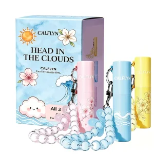 Retractable Spray Perfume Portable Keychain with Bead Chain Twist Up Design Refillable Mini Perfume Gift OEM Private Label