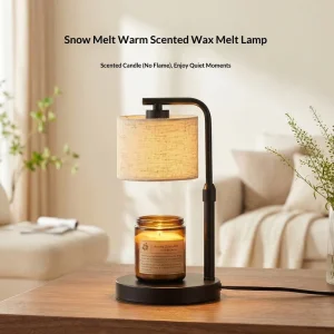 Retro Electric Scented Candle Warmer Lamp Wax Melting Lamp with Aromatherapy Candle Melter for Living Room Bedroom