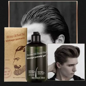 Retro Oil Head Gel Big Back Shape Moisturizing Fragrance Men’s Lasting Hold Styling Gel China