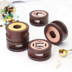 Retro Paraffin Wax Heater Furnace Wooden Wax Seal Stove with Customizable Logo Various Colors for Envelope Sealing