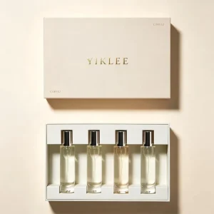 Rigid Paper Gift Box Minimalist Luxury Design for 4 Bottles 10ml 15ml 20ml Perfume Fragrance Spray Vial Discovery Set Packaging