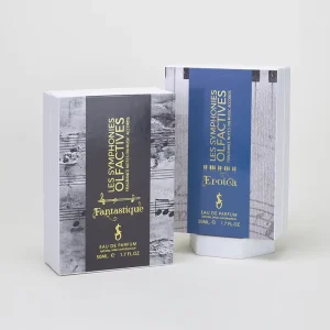 Rigid Paper Perfume Gift Box with Musical Score Print & Custom Insert