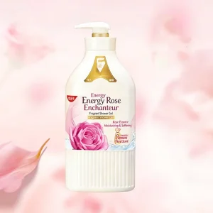 Romantic Rose Fragrance Shower Gel 36H Long Lasting Scent Moisturizing Body Wash with Damascus Rose Extract