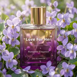 Romantic Sunset Date Perfume Soft Violet Fragrance Long Lasting Spray Glass Bottle Modern Style Custom Packaging Women’s Perfume