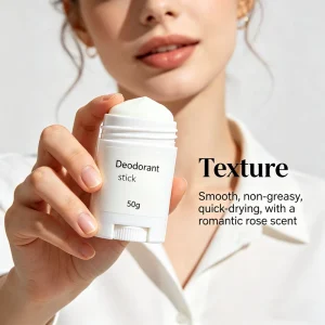 Rose Fragrance Deodorant Stick Rose Scented Deodorant Natural Antiperspirant Skin Friendly Daily Underarm Care Custom Logo