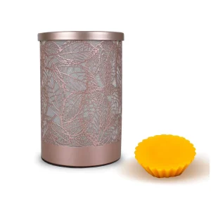 Rose Gold Metal Lamp Aroma Warmer Electric Wax Melt Candle Warmer Indoor Aromatherapy Electric Scented Oil Burner Eco Friendly