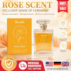 Rose Scent Women Perfume 30ml Long Lasting Floral Fragrance Romantic Elegant Gift Body Spray