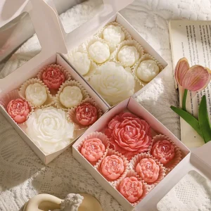 Rose Scented Candle Set