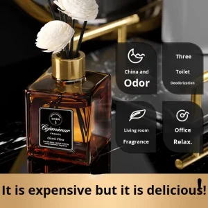 Rosewood Natural Reed Diffuser, EU-Sourced Sustainable Home Fragrance