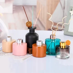 Round Amber Glass Reed Diffuser Bottle 60ml 125ml 250ml 500ml