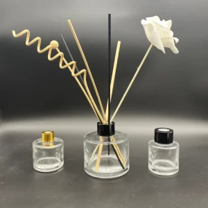 Round Clear 100ml Empty Perfume Reed Diffuser Glass Bottle