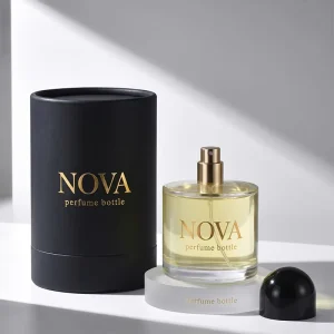 Round Empty Perfume Bottle 50ml with Premium Packaging Box for High End Empty Bottle Branding Solutions