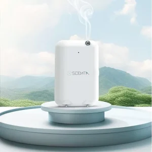 SCENTA Bulk Order Air Freshener Battery Aroma Diffuser Customized Cold Air Essential Oil Diffuser Bluetooth Wall Scent Diffuser