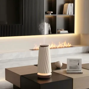 SCENTA OEM Custom Home Electric Essential Oil Scent Diffuser Machine LED Smart App Waterless Aroma Diffuser Designer Home Decor